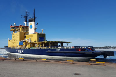 YMER Icebreaker with HEINZMANN common rail retrofit system