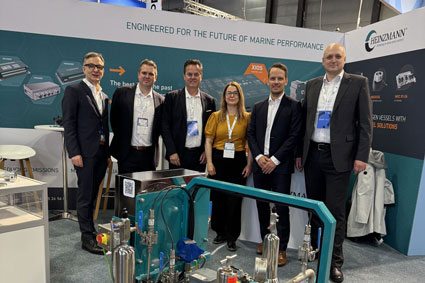 Marintec HEINZMANN Automation Team together with HEINZMANN CEO Markus Gromer