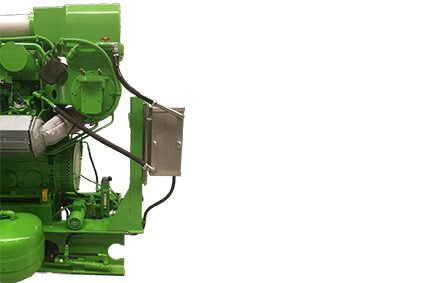 IFT oil mist separator on Jenbacher engine series 3 IFT oil mist separator on Jenbacher engine series 3
