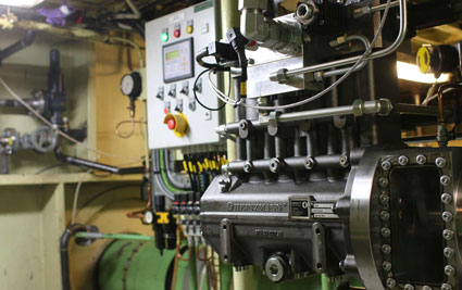 HEINZMANN local operation panel and CR HDP-K4 pump on Pielstick 2.2 engine